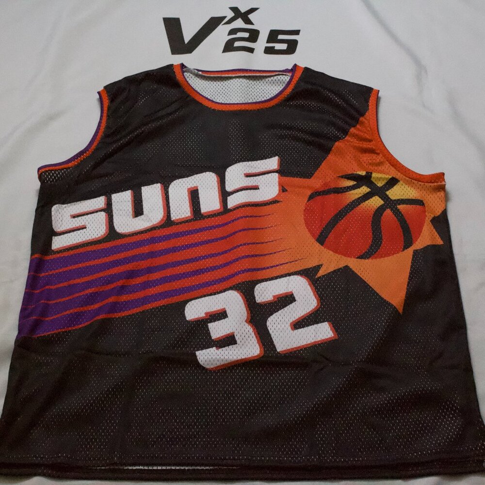 NEW Men's Phoenix Suns Jason Kidd Black Throwback Mesh Jersey XL